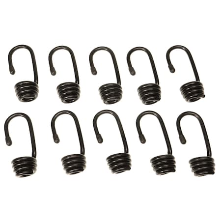 Us Cargo Control 1/2'' PVC Coated Bungee Hook 12 MM, PK10 SHCH12-10PK